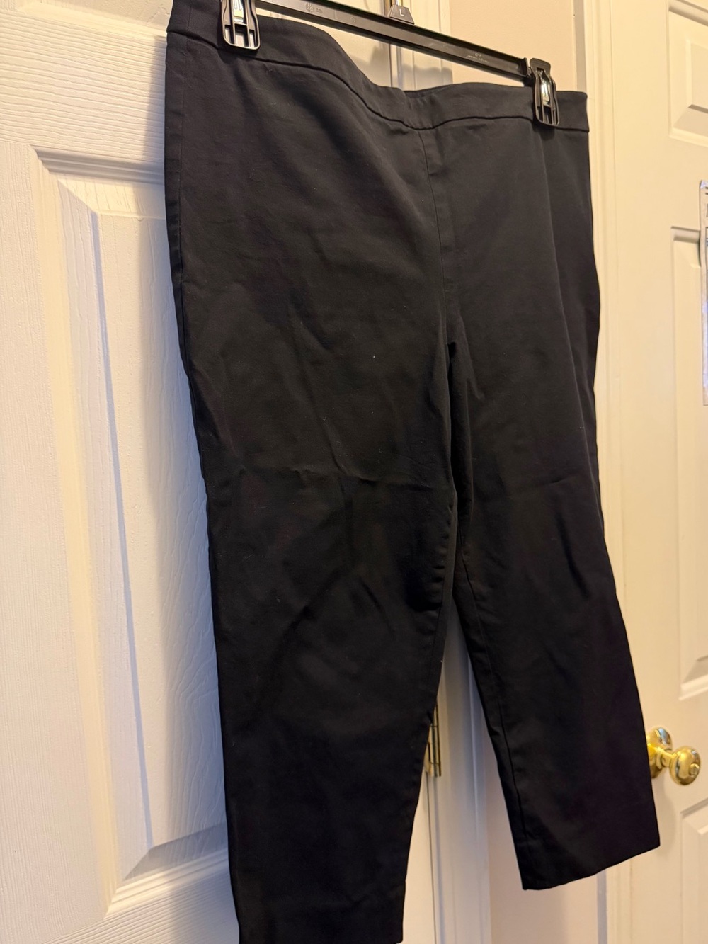 Talbots Chatham crop Black Women's side zipperCapri Pants - Unbranded